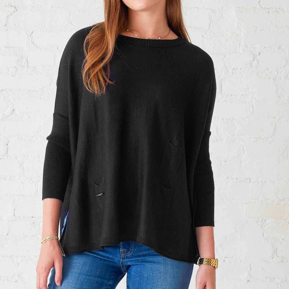 MerSea Black Catalina Sweater Classic O/S Closet Staple Transitional Weather